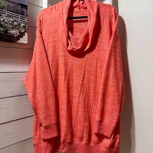Torrid Coral Cowl Neck Sweater
